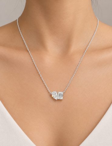 Duet Pendant With Chain